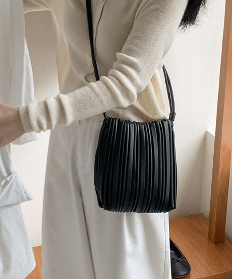 pleated mini bag / 6color　hm2934