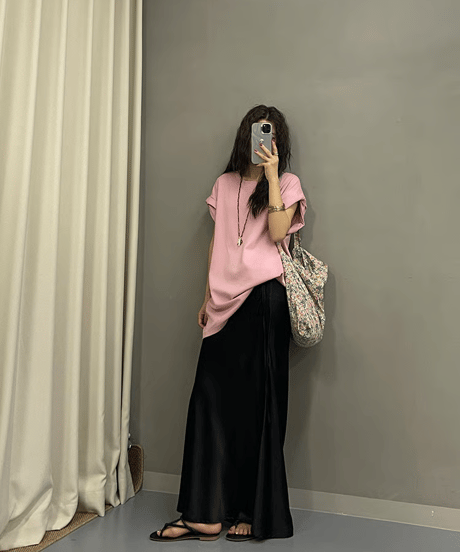 relax drapy tee / 3color　hm2213