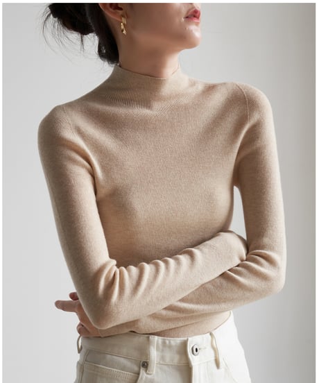 middle neck knit / 5color　hm2801