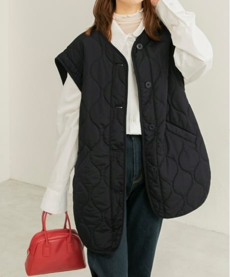 2-way quilted jacket / 3color　hm2688