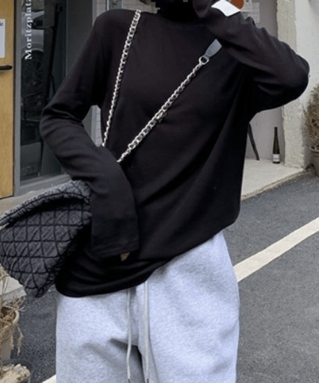 sleeve tag top  / 4color　hm1798