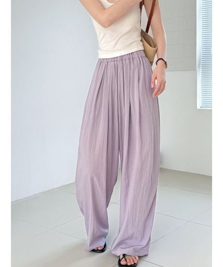 flowy wide pants / 4color　hm2321