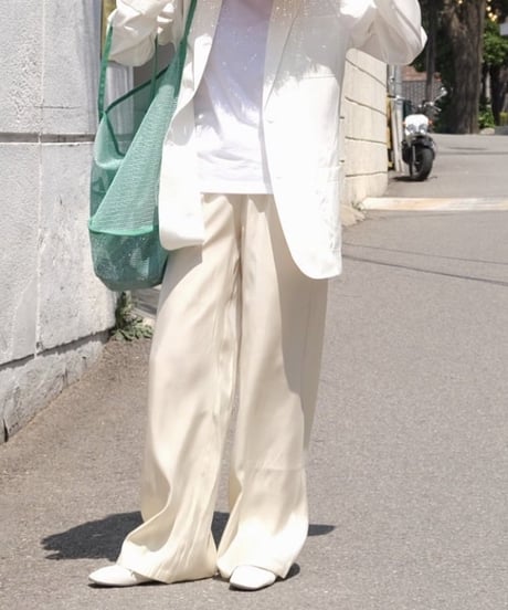 shiny wide pants / 2color　hm1666