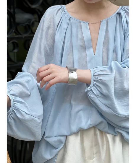 puff sleeve blouse / 2color　hm2063