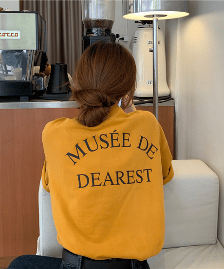 letter print tee / 3color　hm2883