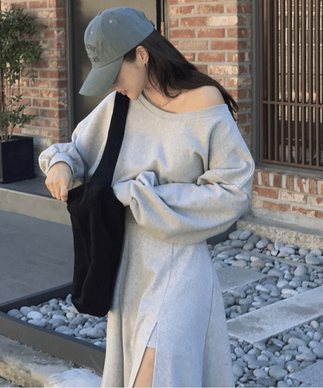slit long skirt / top　hm2819