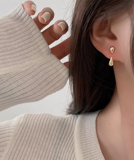 two drops pierce / 2color　hm1372
