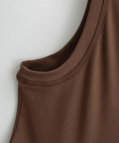 sleeveless plain dress / 5color　hm1401