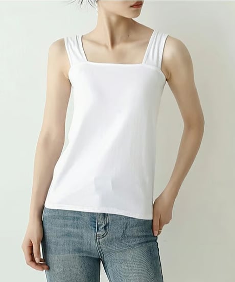 square neck tank / 11color　hm2951