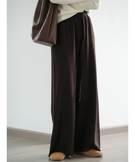 wide knit pants / 4color　hm1818