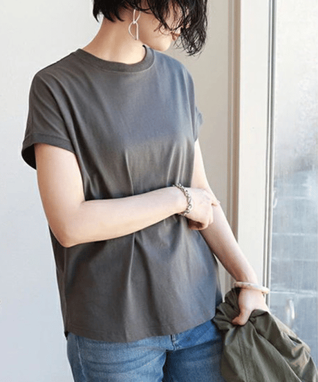 curved cotton top / 7color　hm2957