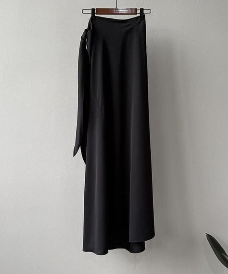 side tie long skirt / 2color　hm2276