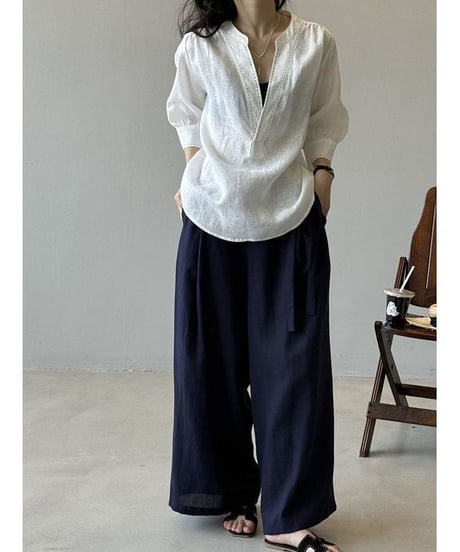 linen relax blouse / 2color　hm2292