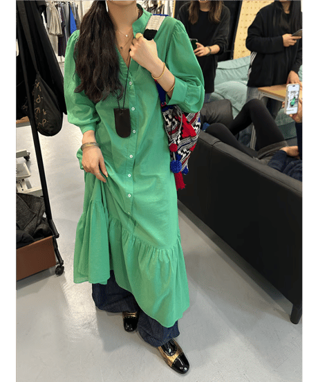 tiered maxi dress / 2color　hm2190