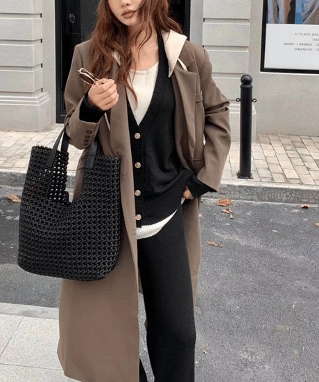 mesh tote bag / 2color　hm2247