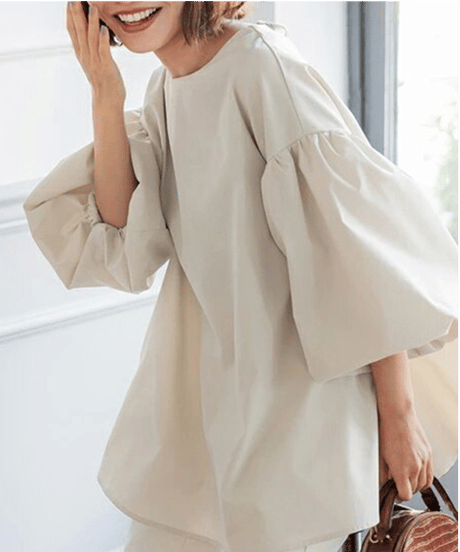 volume sleeve top / 7color　hm2952