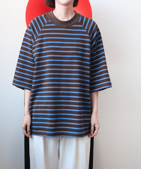 striped loose tee　hm2933