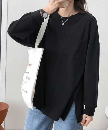 pocket long t-shirt / 3color　hm1425