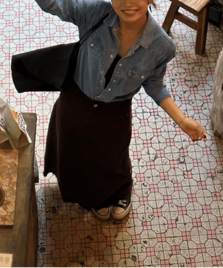 washed denim shirt / 2color　hm2086