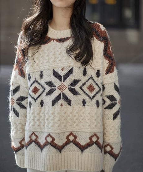 nordic loose sweater　hm1725