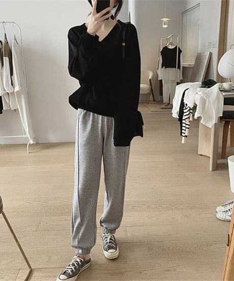 v-neck oversized tops / 3color　hm1777