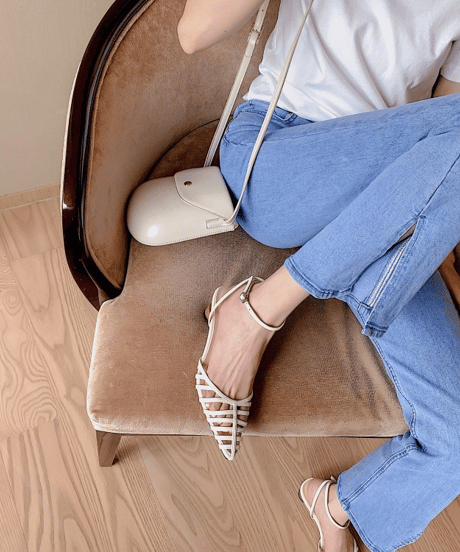 strappy pointed sandals / 3color　hm2866