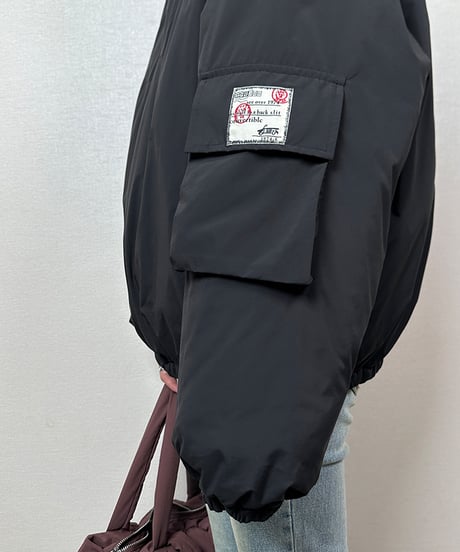 label pullover jacket / 2color　hm1891