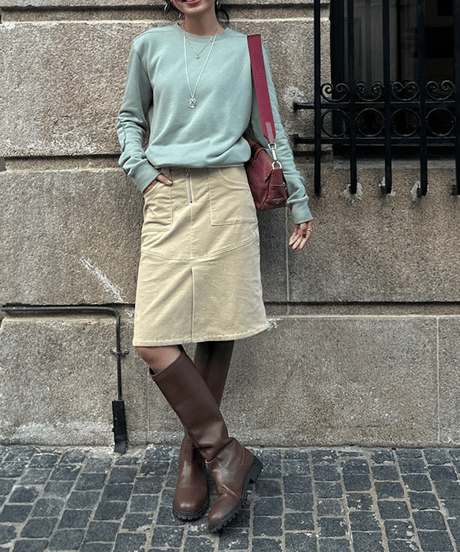 adjustable waist sweatshirt / 2color　hm1697