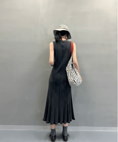tulip hem dress / 2color　hm2390