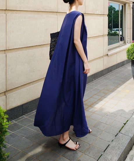 sleeveless long dresses / 2color　hm1379