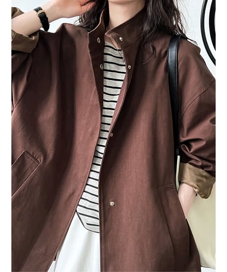 stand collar over / 3color　hm2041