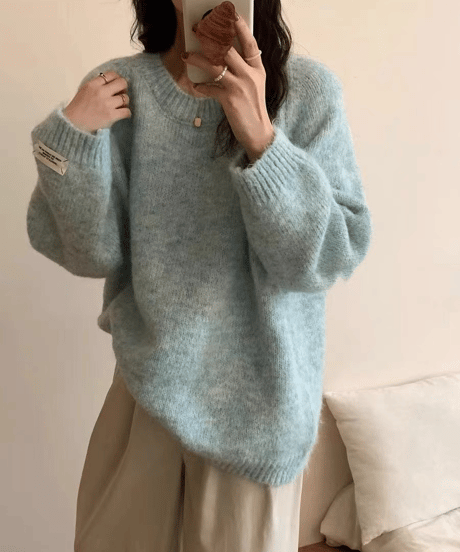 sleeve tag knit / 6color　hm1884