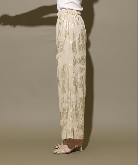 metallic wide pants / 2color　hm1595