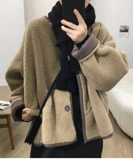 reversible boa blouson / 3color　hm2715