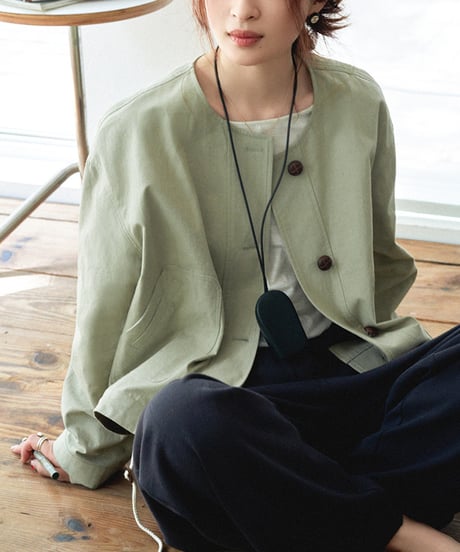 short windbreaker  / 2color　hm2555
