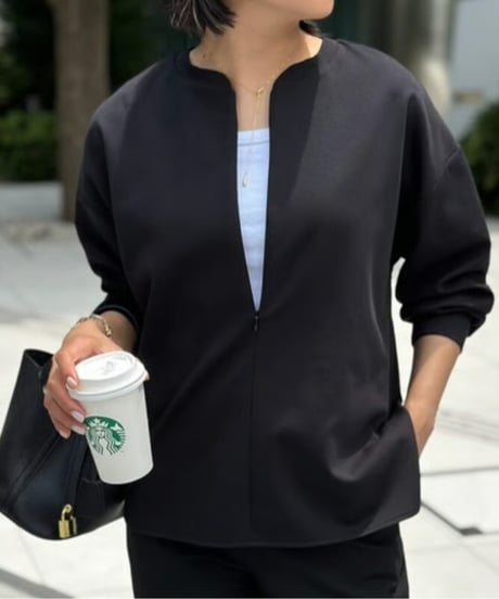 key neck tunic top / 4color　hm2608