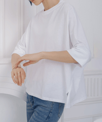 side slit tee / 8color　hm2963