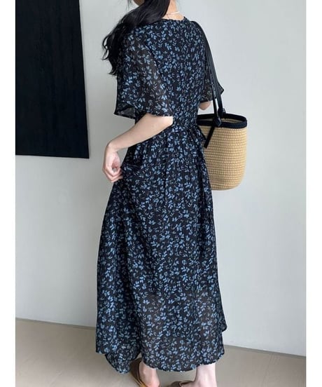 floral flow dress / 2color　hm2409