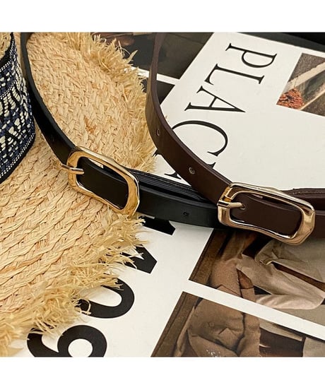 square buckle belt / 2color　hm2010