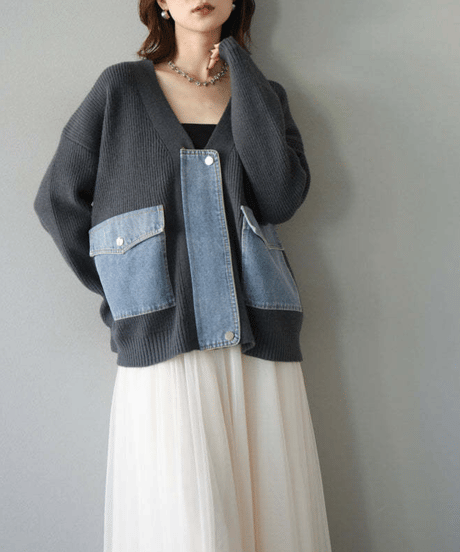 knit top & skirt set-up / 3color　hm2749
