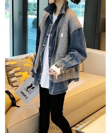 denim docking jacket / 2color　hm2644