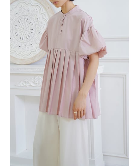 pleated tunic shirt / 5color　hm2961