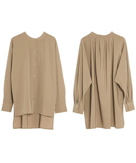 slit hem shirt / 4color　hm2964