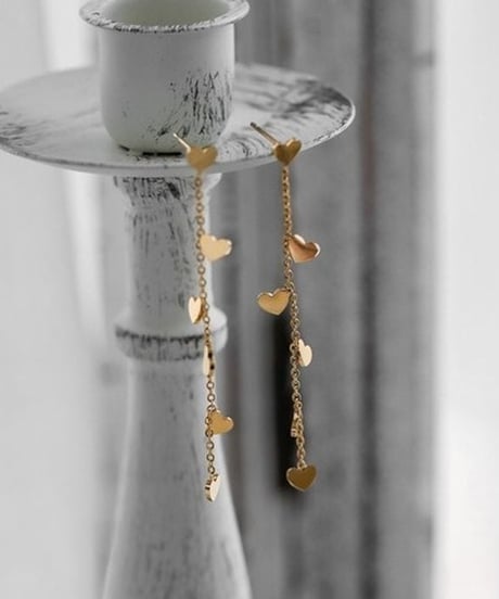 small hearts chain pierce　hm2241