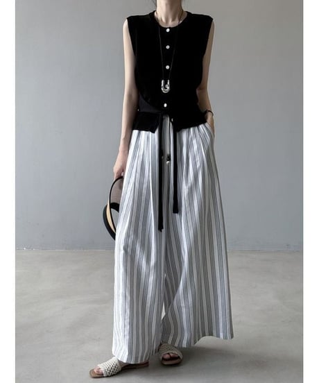 stripe wide pants / 3color　hm2310