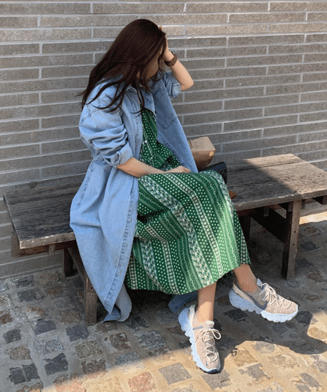 denim long jacket　hm2937