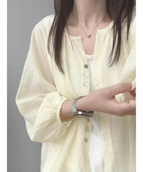 sheer light cardigan / 4color　hm2922