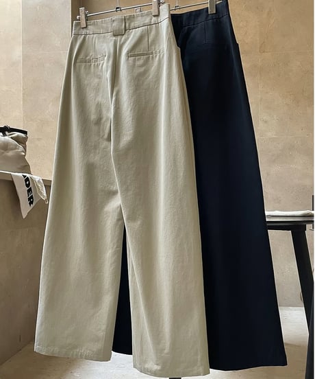 high waist wide pants / 2color　hm1748