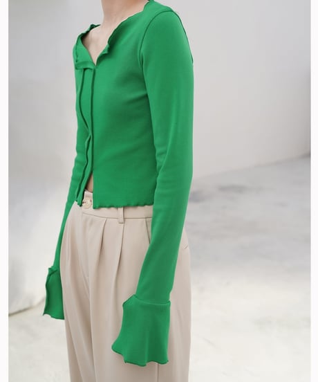frill slim cutsew / 2color　hm2027