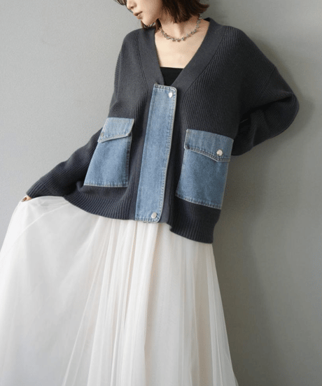 knit top & skirt set-up / 3color　hm2749